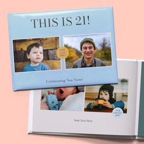 21st Birthday A4 Hard Cover Milestone Photo Book