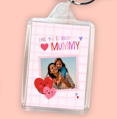 Photo Upload Love You Mummy Keyring