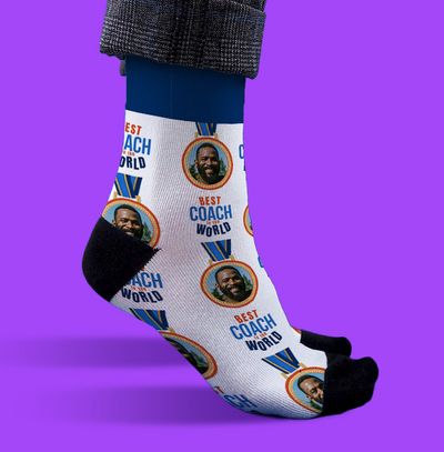 Best Coach Personalised Novelty Socks