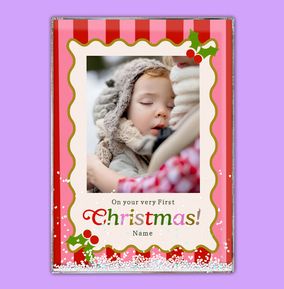 Very First Christmas Acrylic Full Photo Block - Portrait