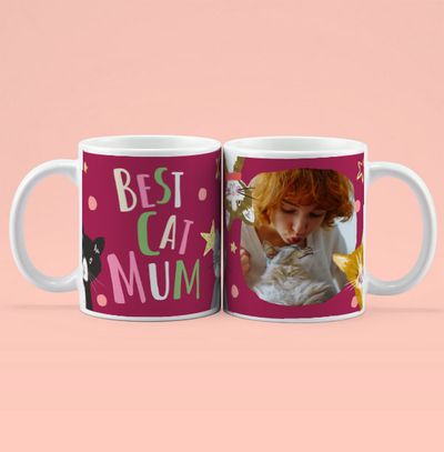 Best Cat Mum Photo Mug