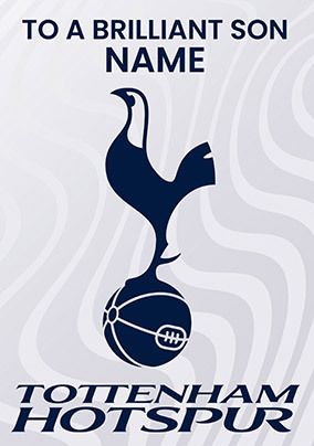 Tarjeta Regalo Futbolera WHITE COTTON CARDS - Tarjeta De Cumpleaños Del Tottenham Hotspur FC | Diseño En Algodón, 16x16 Cm Tarjeta De Felicitación Con Diseño De Club De Fútbol