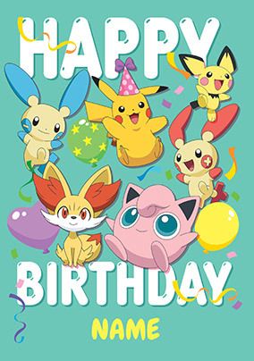 Children's Pokmon Birthday Cards | Funky Pigeon IE