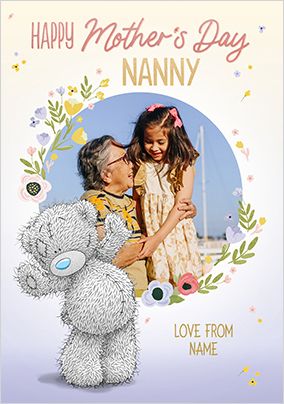 Personalised First Mothers Day Card For Grandma, Nanna, Mummy, Nanny, Nan – Pink Folded Greeting Card With Envelope, UK Handmade