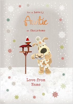 Traditional Christmas Card Auntie - 9 X 6 Inches - Regal Publishing
