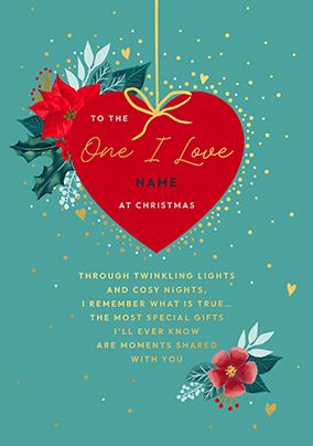 To The One I Love Christmas Card, Christmas Card For Boyfriend, Girlfriend, Wife, Husband, Partner Christmas Card, Xmas Card For Fiancé - Foto 4