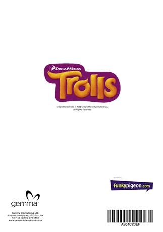 Trolls Personalised Christmas Card | Funky Pigeon IE