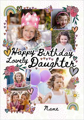 Daughter Birthday Cards & Templates