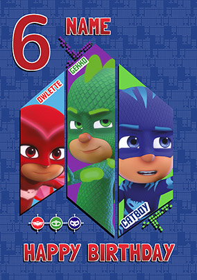PJ MASKS Geburtstagskarte Für Enkelin – Superhelden-Karte Mit Personalisierbarer Innenseite