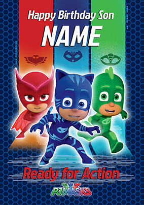 PJ MASKS Geburtstagskarte Für Enkelin – Superhelden-Karte Mit Personalisierbarer Innenseite