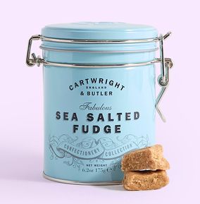 Cartwright & Butler Salted Caramel Fudge in Tin