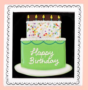 Biscuiteers Happy Birthday Biscuit