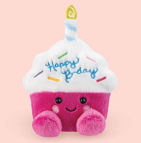 Palm Pals Happy Birthday Cupcake Soft Toy