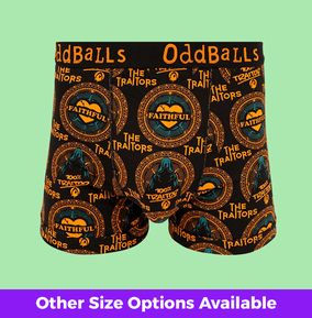 OddBalls LARGE The Traitors Men's Cotton Boxer Shorts