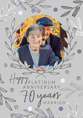 Happy 70th Wedding Anniversary Card Mum And Dad